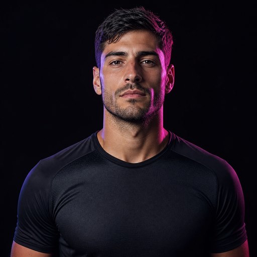 Retrato ficticio de Juan M., jugador de Primera División