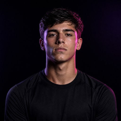 Retrato ficticio de Nicolás T., jugador de juveniles AFA