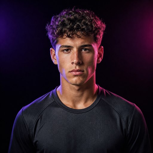 Retrato ficticio de Ramiro S., jugador juvenil